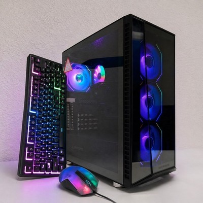 ARGB Custom Build Gaming Desktop Computer i7 PC 32GB RAM 1TB SSD RTX 3050 W11P