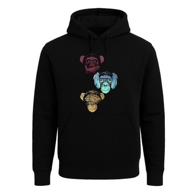 Hip Hop Affe Tier lustig Affe Witz Party Herren Sweatshirt Hoodie