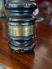 Greenbrier Resort Hotel Judge White Sulphur Springs WV Law Makers Wooden Gavel