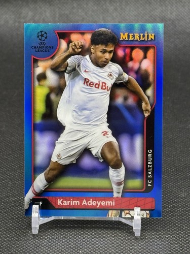 2021-22 Topps Merlin Chrome UEFA #33 Blue Refractor /75 KARIM ADEYEMI