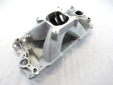 1957-1986 Sbc V8 350 Tall High Rise Intake Manifold 3000-7500rpm Satin E42407