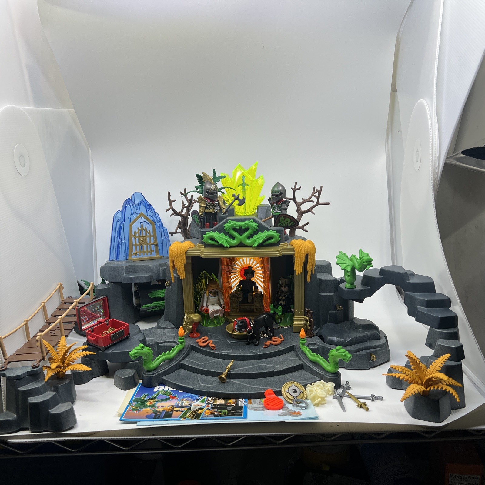1995) Playmobil 3841 Green Dragon Temple Near Complete With 