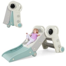 Folding Freestanding Toddler Slide for Toddlers Age 18 Months w/ Climber Indoor