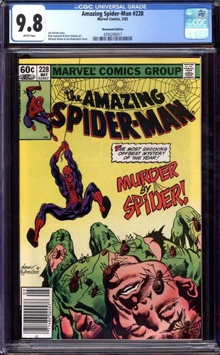 AMAZING SPIDER-MAN #228 CGC 9.8 WHITE PAGES // MARVEL COMICS 1982
