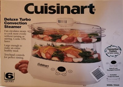 Cuisinart Turbo Convection Steamer 6 Quart TCS-65 Steam Vegetable Rice Cooker