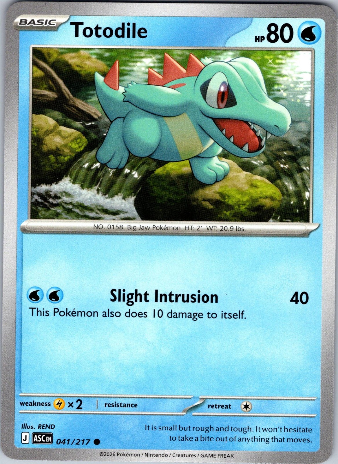 Totodile 041/217 Common ME: Ascended Heroes Pokemon NM