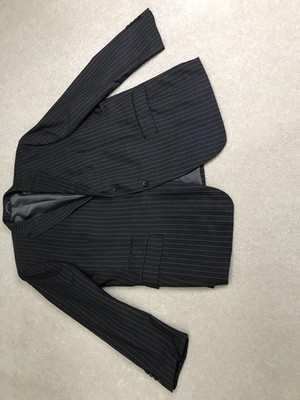 Steve Harvey Men's Suit Coat Blazer 52 R Samson Gray Stripped