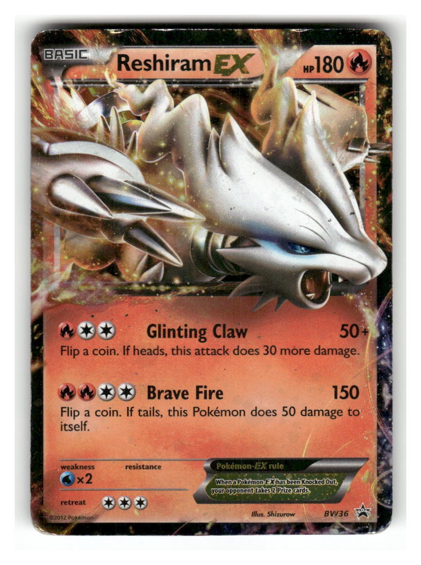 Reshiram EX 22/99 Holo EX Rare Next Destinies Pokemon Heavily Played