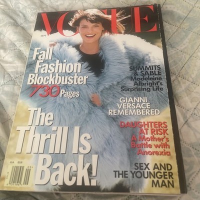VOGUE Mag. Sept 1997 Evangelista, 730 Pgs  Fall Fashion Blockbuster Versace