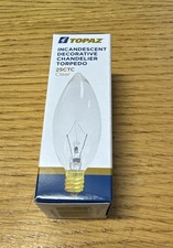 Topaz 25W Candelabra Chandelier Bulbs 130V Cl...