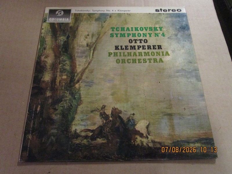 TCHAIKOVSKY KLEMPERER Symphony No.4 1st Press STEREO LP Used! 1963 SAX 2494