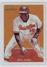 2010 Topps National Chicle Back Adam Jones by Jeff Zachowski #86 1v1