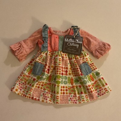 Matilda Jane Corduroy Doll Dress And Shirt For 18in American Girl ONE SIZE NWT 