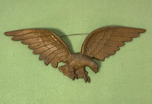 VTG Cast Metal Eagle Wall Hanging Americana Art Patriotic Federal 25 Inch