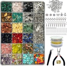 Xmada Jewelry Making Supplies Kit - 1587 PCS Beads, Crystal Beads, Jewelry Plier