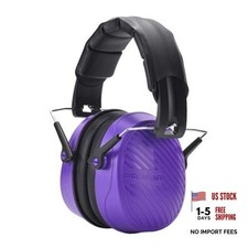 038 Ear Protection Safety Earmuffs for Mowing, 28dB Noise Reduction Purple