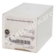 Open Pre-owned Allen Bradley 800T-B6A Ser T 30.5mm 4/13 1NO/1NC Red Push Button