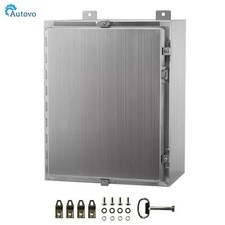 12x12x6'' 304 Steel Electrical Enclosure Box, IP66 Waterproof  Dustproof