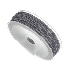 Twisted Nylon Thread 3mm 7m Braided Nylon String for DIY Craft Grey