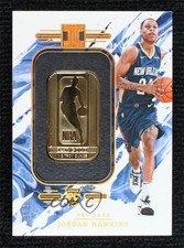 2023-24 Panini Impeccable NBA Logo Gold 3/3 Jordan Hawkins #19 lz7