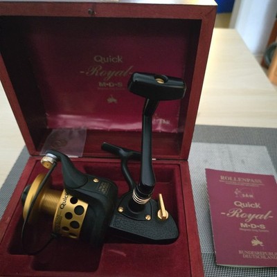DAM Qick Royal M-D-S Angelrolle 5500 v.T.18 Karat vergoldet  / Zustand NEU