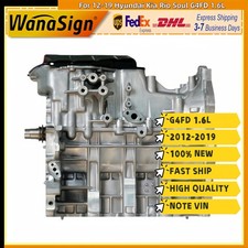 Conjunto de motor de bloque corto para Hyundai Accent GL 2012-19 Kia Rio G4FD 1,6 L gasolina