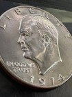 1974 Eisenhower Dollar~Uncirculated~Silver Dollar~2 Rare Minting Errors~D CO Min — photo 2
