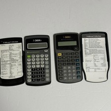 TEXAS INSTRUMENTS Lot of Two Solar Powered Calculators TI 30Xa TI 30XA