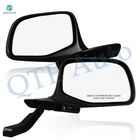 Pair 2 Left-Right Manual Foldaway View Mirror Chrome For 1992-1996 Ford F-150