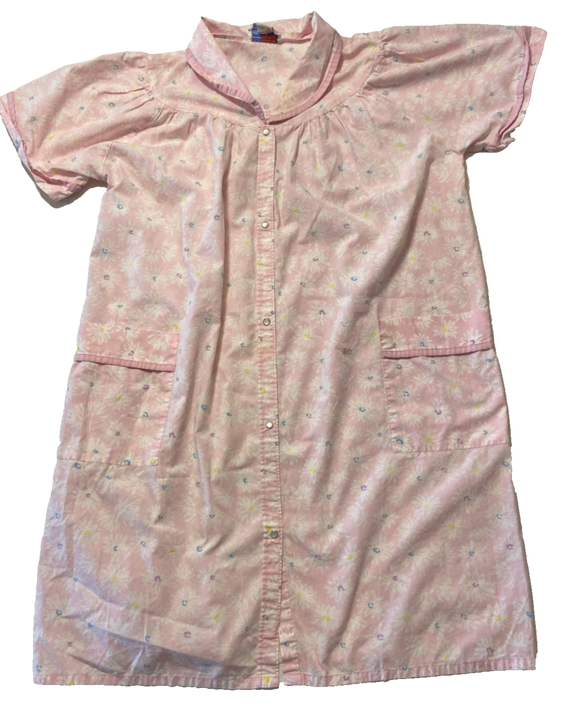 Vintage Snap Front Robe Housecoat Duster Cottagec… - image 1