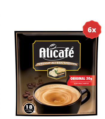 6 packs Alicafe Original 18 Sac x 30g Halal Coffee DHL EXPRESS