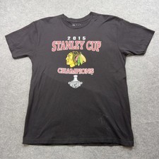 Chicago Blackhawks Shirt Mens Large Black NHL...