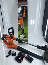 Black & Decker LSTE522 20V MAX Brushed Cordless Trimmer 3 Batteries  Blower