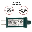 Power Supply Replacement for LED Xmas Tree Lights DC 29V 0.45A - TS-13W29V