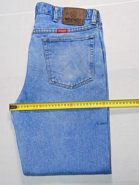 Men Wrangler Jeans Turquoise Denim 36 / XL / 50