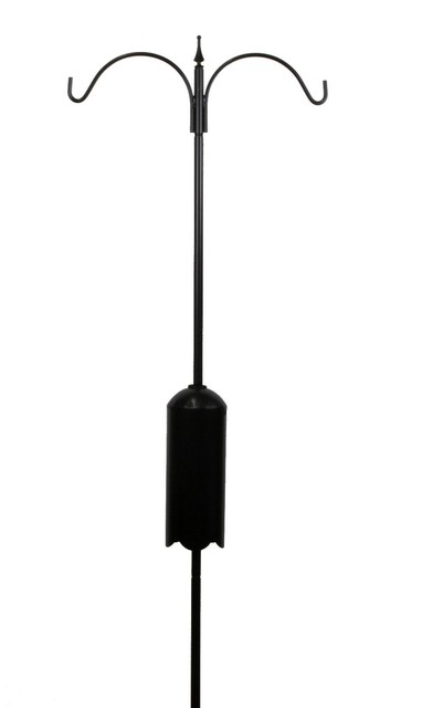 Kettle Moraine Squirrel Proof 2 Arm Bird Feeder Pole Set W Baffle