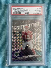 2021 Patrick Mahomes Mosaic Center Stage Prizm #CS1 PSA 10 (Pop 21)