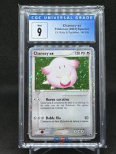 2004 EX Ruby & Sapphire Chansey Ex Holo Spanish #96 CGC 9 Mint on eBay