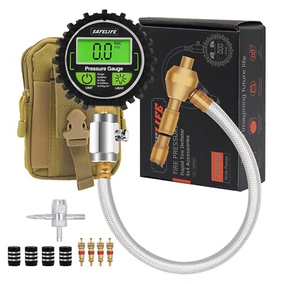 #ad 4x4 Digital Tire Deflator kit，Professional Tire Pressure Gauge 250PSI Rapid Air $40.99
