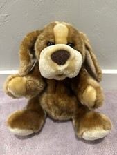 Animal Alley Toys R Us Brown Puppy Dog Hand Puppet Plush 10  Stuffed Animal