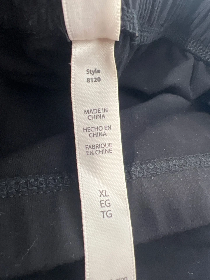 Legging Rhonda Shear Frente Plano Talla XL Cintura Elástica Negro Athleisure Foto 4 de 4