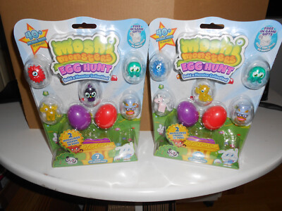 Moshi Monsters Eiersuche 7 Stück Moshlings x 2 ZUFÄLLIGE PACKUNGEN NEU
