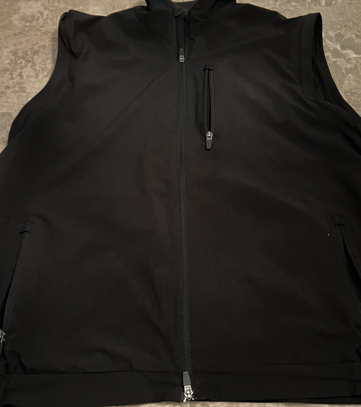 Walter Hagan Golf Performance vest Men's L Black Full zip nwot eBay
