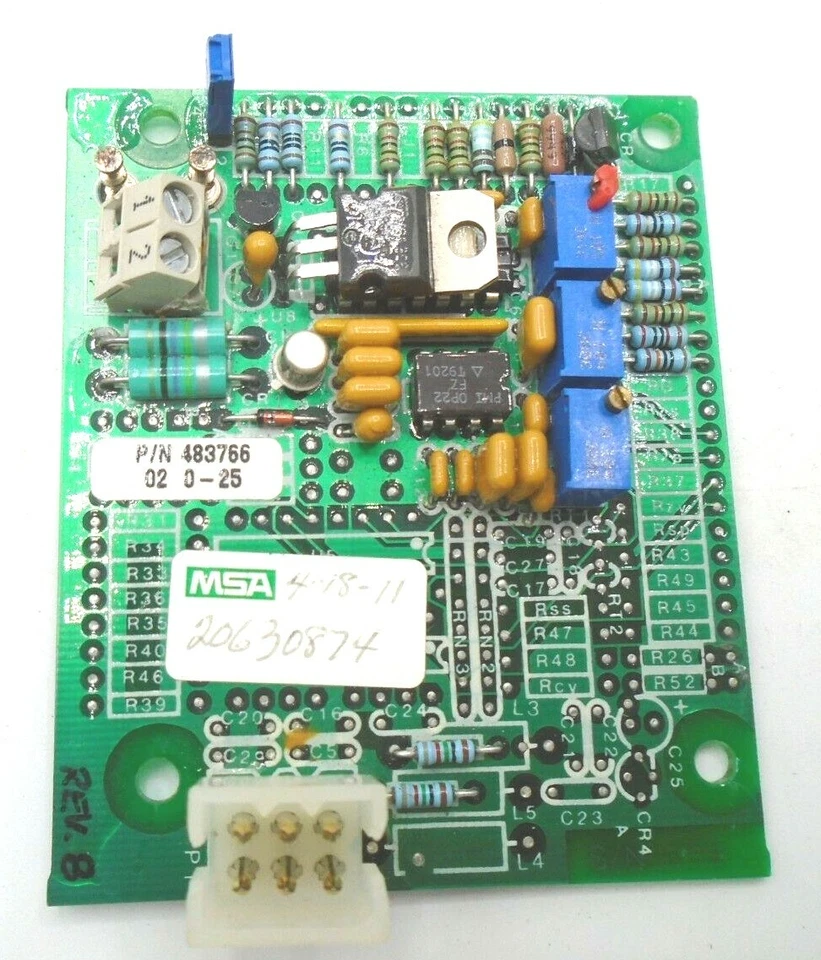 MSA Sensor Transmitter Board REV 8 PC Board 483766 New - Image 2 of 4