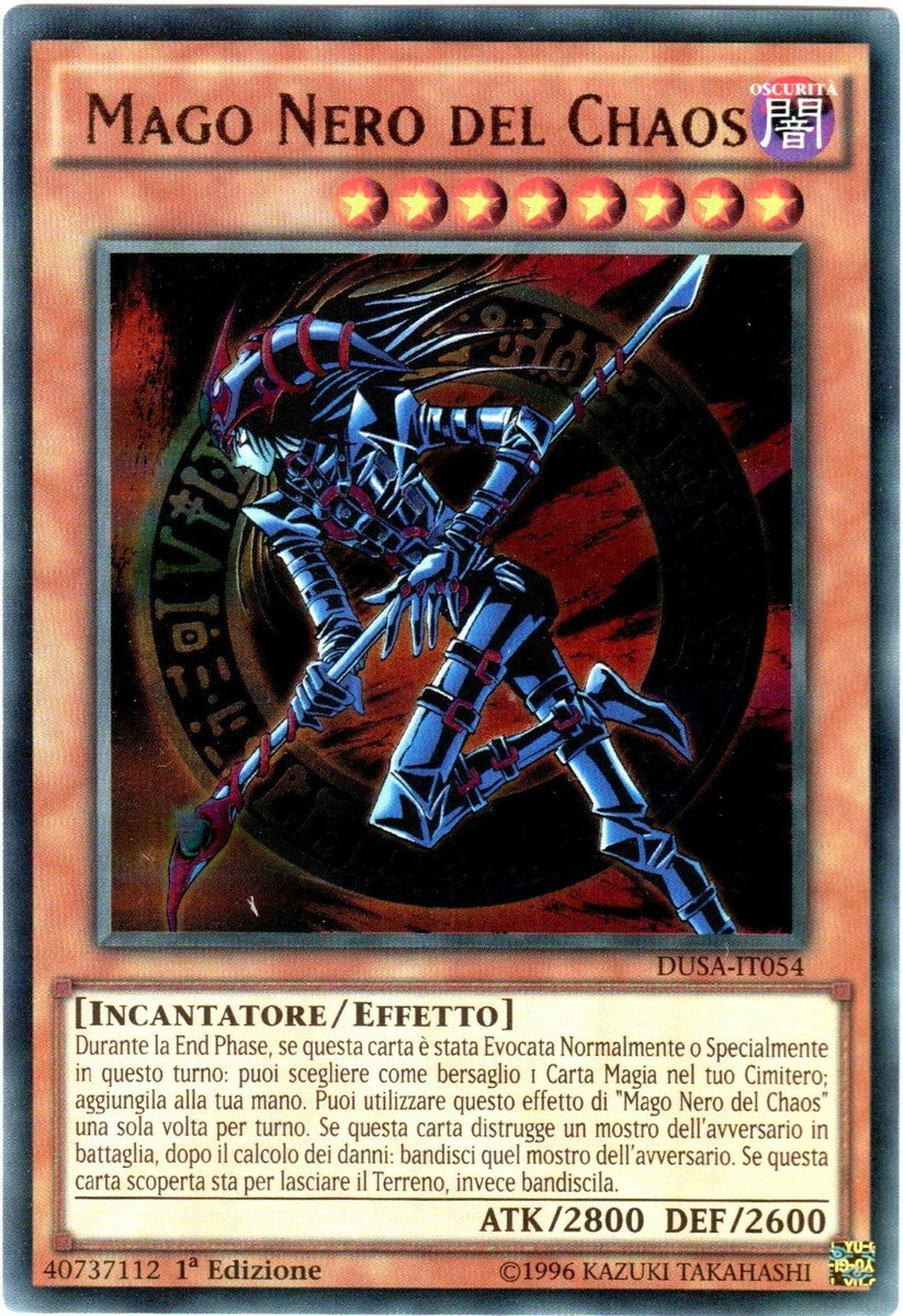 YU-GI-OH! MAGO NERO DEL CHAOS DUSA-IT054 ULTRA RARA | eBay
