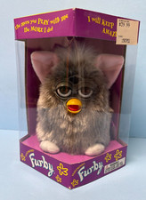 Furby- Tiger Electronics- Grey with Brown Eyes-model 70-800- NIB- 1998