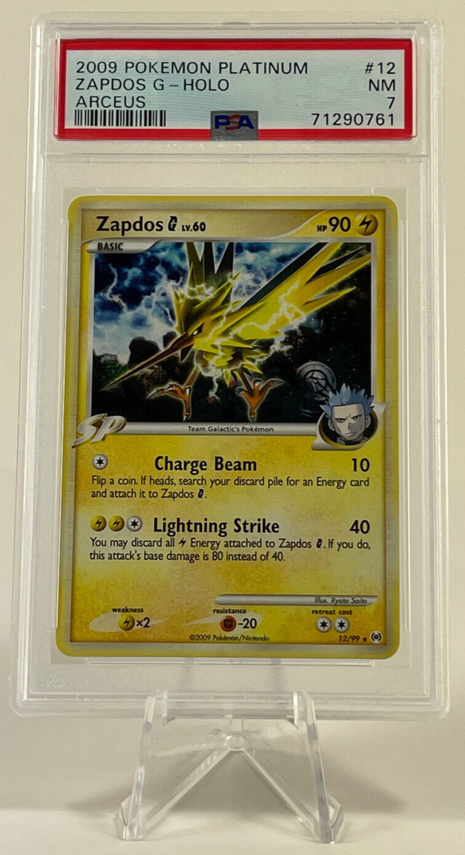 Pokemon Platinum Arceus Single Card Holofoil Rare Zapdos G 12/99