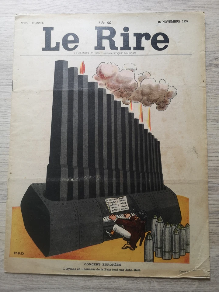 Le Rire n°876 du 16/11/1935; Journal humoristique Ed. Original - Photo 1/1