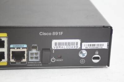 Cisco 891F 中古品 Cisco 891F 8-port 1Gbps Integrated Services Router (ISR) | eBay