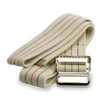 Washable Cotton Gait Belts, 72", Pinstripe